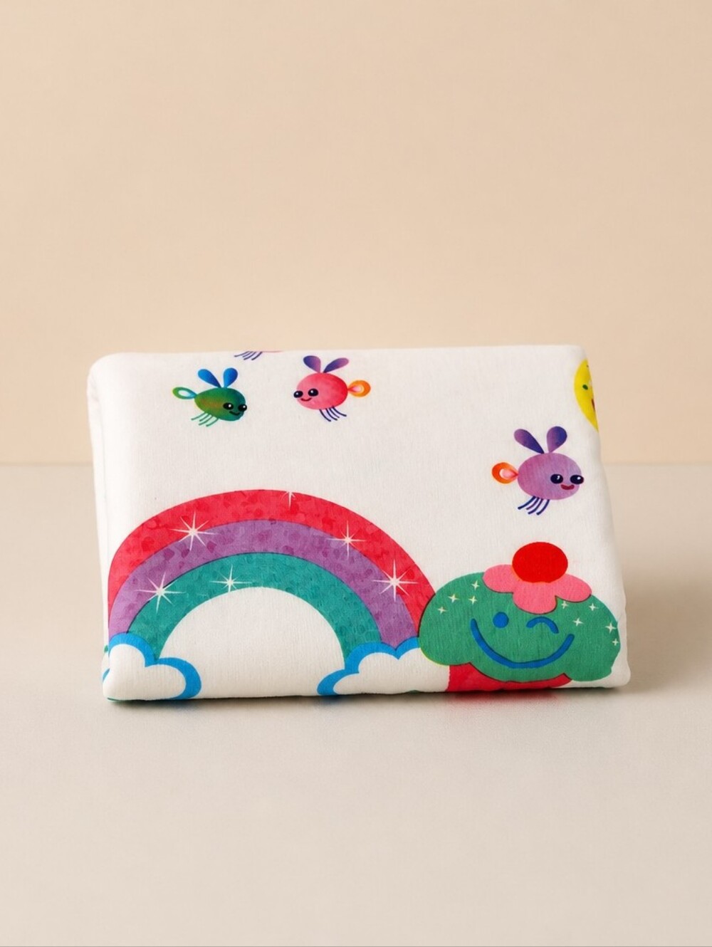 Dreamworks Trolls Rainbows & Cupcakes Twin Flat Sheet